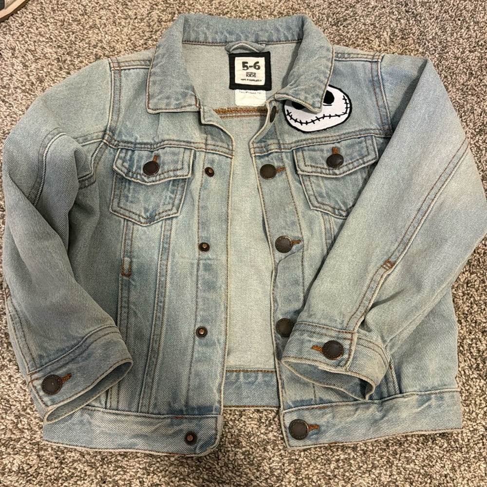 Jack Skellington Kids Jean jacket